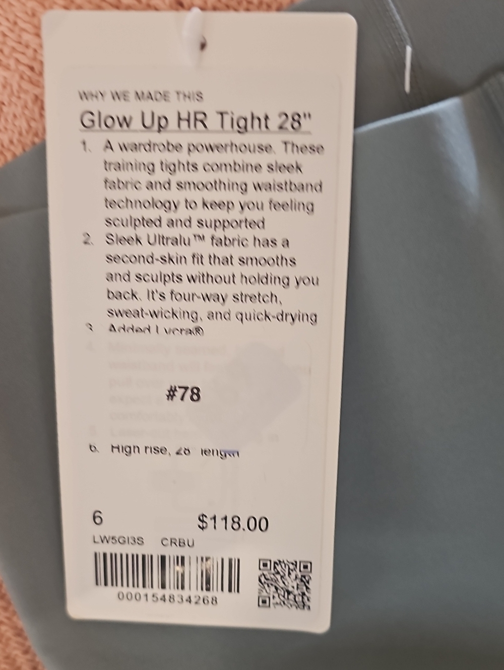 Glow Up HR Tight 28" Women's Leggings